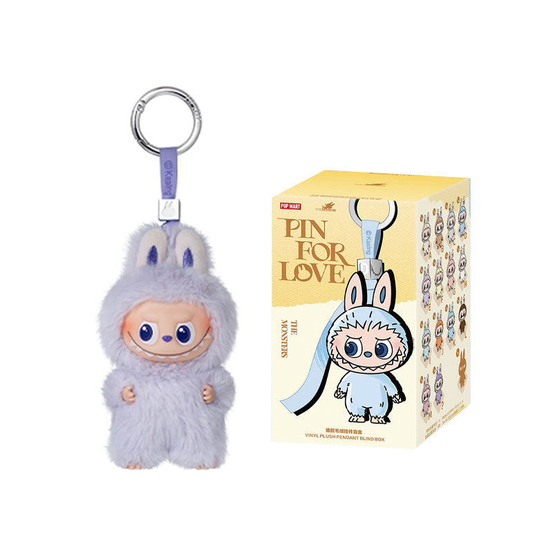 POPMART Labubu PIN FOR LOVE SERIES - Vinyl Plush Pendant blind box (A-M)