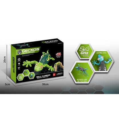 Wall Crawler Gecko, Winktoys Remote Control Toy, Electric Lizard Toy with LED Glowing Eyes, 360° Spin, Animal Toy, Fun Indoor Toy, Gift Idea, Party Toy, Cool Gifts, Family Fun