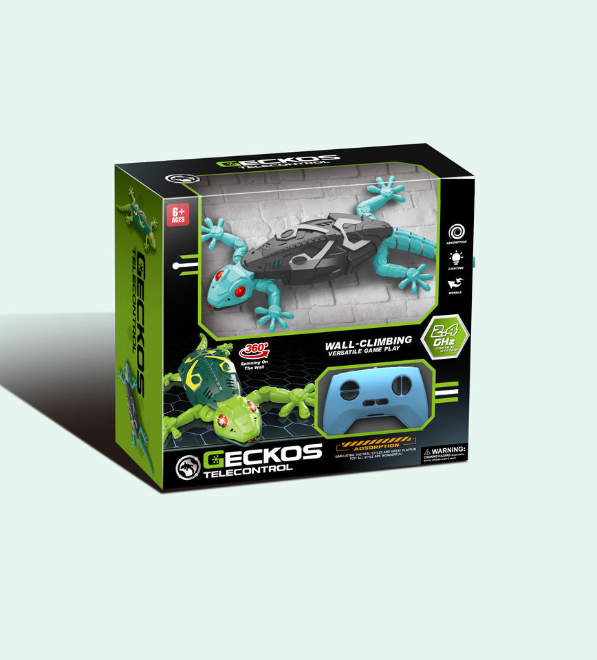 Wall Crawler Gecko, Winktoys Remote Control Toy, Electric Lizard Toy with LED Glowing Eyes, 360° Spin, Animal Toy, Fun Indoor Toy, Gift Idea, Party Toy, Cool Gifts, Family Fun